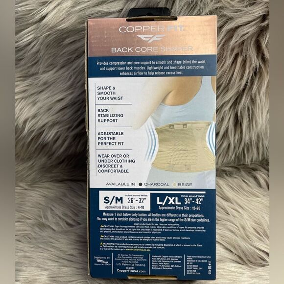 5 for $25🔥Copper Fit Copper Infused Core Shaper Small/ Medium (26"-32")- New - Picture 2 of 5